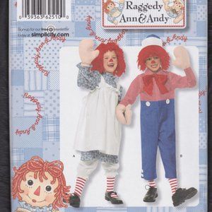 2009 Simplicity Pattern Child Sz 3-8 #2510 Uncut costumes Halloween Raggedys